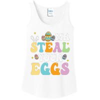 Mr Steal Your Eggs Easter Sunday Funny Easter Ladies Essential Tank