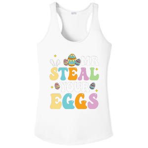 Mr Steal Your Eggs Easter Sunday Funny Easter Ladies PosiCharge Competitor Racerback Tank