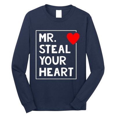 Mr Steal Your Heart Valentines Day Long Sleeve Shirt