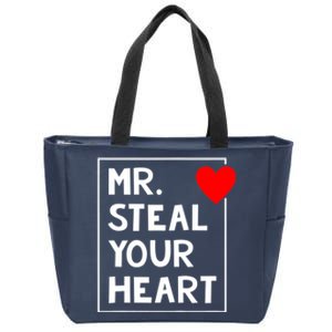 Mr Steal Your Heart Valentines Day Zip Tote Bag