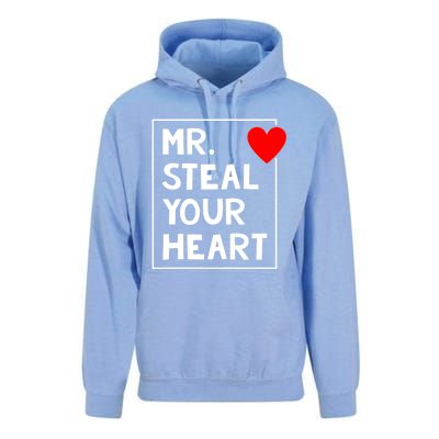 Mr Steal Your Heart Valentines Day Unisex Surf Hoodie