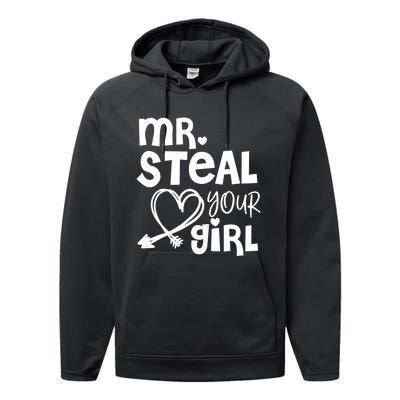 Mr Steal Your Girl Hearts Boy Son Brother Fun Valentines Day Performance Fleece Hoodie