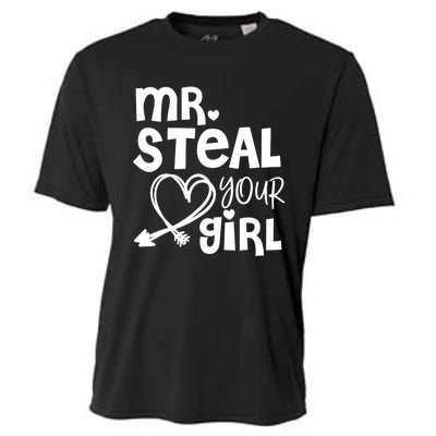 Mr Steal Your Girl Hearts Boy Son Brother Fun Valentines Day Cooling Performance Crew T-Shirt