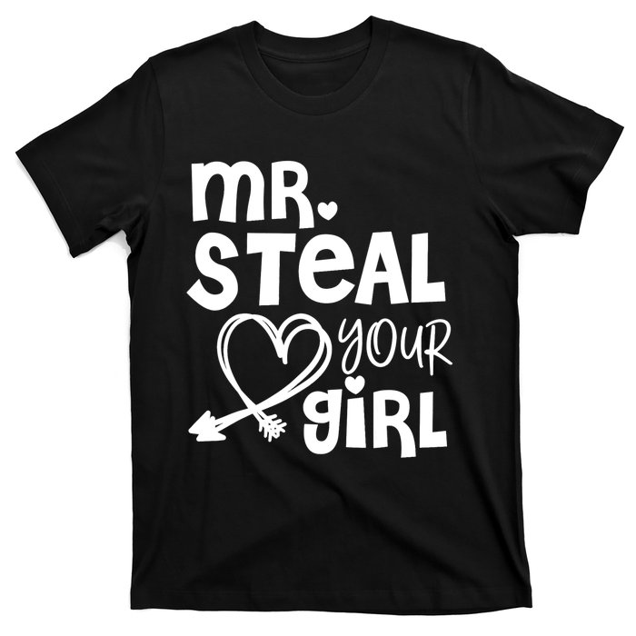 Mr Steal Your Girl Hearts Boy Son Brother Fun Valentines Day T-Shirt