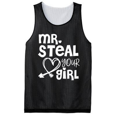 Mr Steal Your Girl Hearts Boy Son Brother Fun Valentines Day Mesh Reversible Basketball Jersey Tank