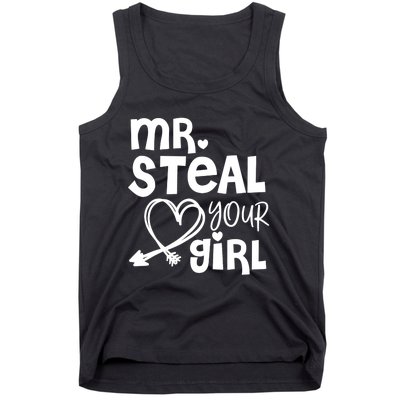 Mr Steal Your Girl Hearts Boy Son Brother Fun Valentines Day Tank Top