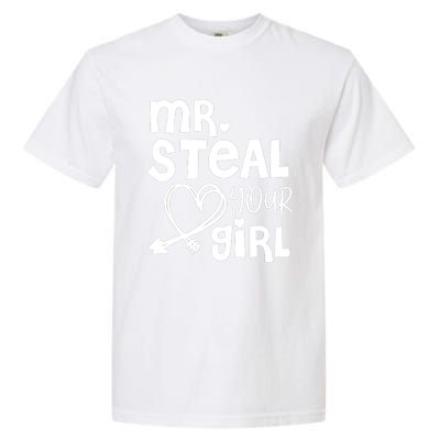 Mr Steal Your Girl Hearts Boy Son Brother Fun Valentines Day Garment-Dyed Heavyweight T-Shirt