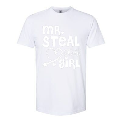 Mr Steal Your Girl Hearts Boy Son Brother Fun Valentines Day Softstyle CVC T-Shirt