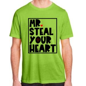 Mr Steal Your Heart Funny Valentines Day Adult ChromaSoft Performance T-Shirt