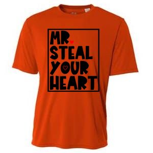 Mr Steal Your Heart Funny Valentines Day Cooling Performance Crew T-Shirt