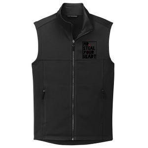 Mr Steal Your Heart Funny Valentines Day Collective Smooth Fleece Vest