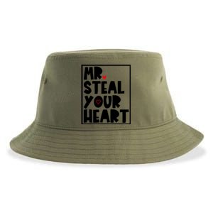 Mr Steal Your Heart Funny Valentines Day Sustainable Bucket Hat