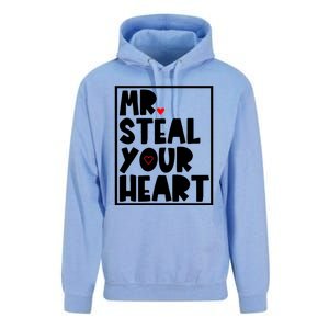 Mr Steal Your Heart Funny Valentines Day Unisex Surf Hoodie