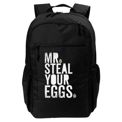 Mr Steal Your Eggs Funny Easter Matching Family Backpack