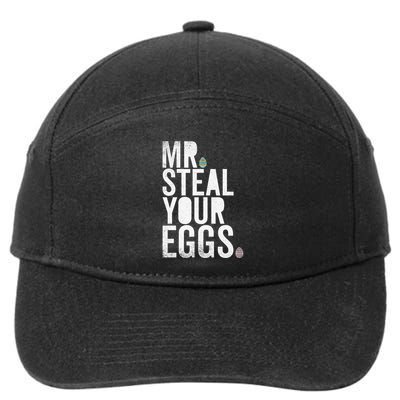 Mr Steal Your Eggs Funny Easter Matching Family 7-Panel Snapback Hat
