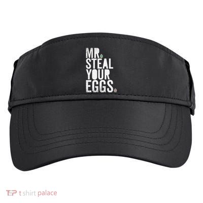 Mr Steal Your Eggs Funny Easter Matching Family Adult Drive Performance Visor