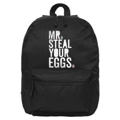 Mr Steal Your Eggs Funny Easter Matching Family 16 in Basic Backpack