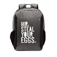Mr Steal Your Eggs Funny Easter Matching Family Vector Backpack