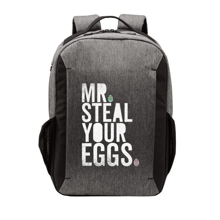 Mr Steal Your Eggs Funny Easter Matching Family Vector Backpack