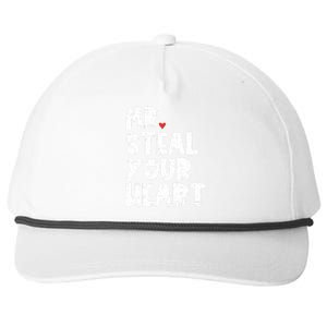 Mr Steal Your Heart Valentines Day Vday Snapback Five-Panel Rope Hat