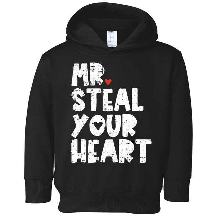 Mr Steal Your Heart Valentines Day Vday Toddler Hoodie