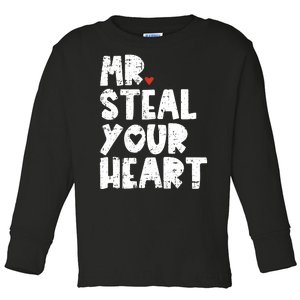 Mr Steal Your Heart Valentines Day Vday Toddler Long Sleeve Shirt