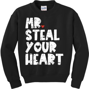 Mr Steal Your Heart Valentines Day Vday Kids Sweatshirt