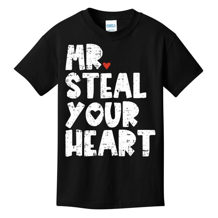 Mr Steal Your Heart Valentines Day Vday Kids T-Shirt