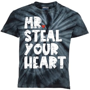 Mr Steal Your Heart Valentines Day Vday Kids Tie-Dye T-Shirt