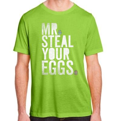 Mr Steal Your Eggs Funny Easter Matching Family Adult ChromaSoft Performance T-Shirt