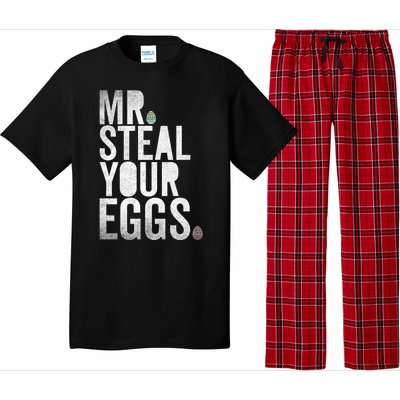 Mr Steal Your Eggs Funny Easter Matching Family Pajama Set