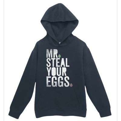 Mr Steal Your Eggs Funny Easter Matching Family Urban Pullover Hoodie