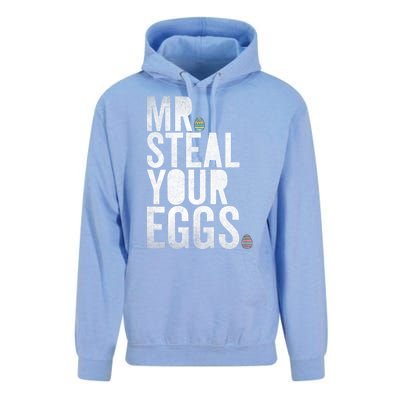 Mr Steal Your Eggs Funny Easter Matching Family Unisex Surf Hoodie