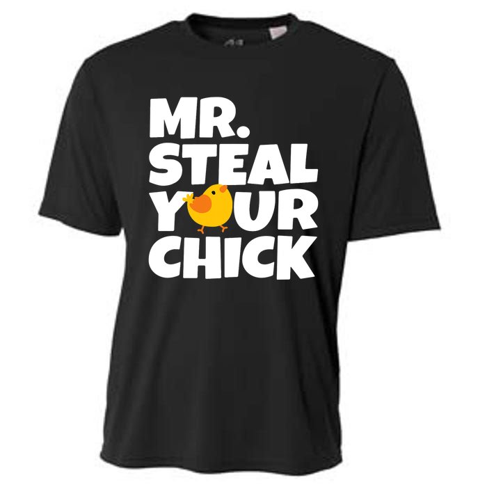 Mr Steal Your Chick Easter Chicken Egg Hunting Cooling Performance Crew T-Shirt