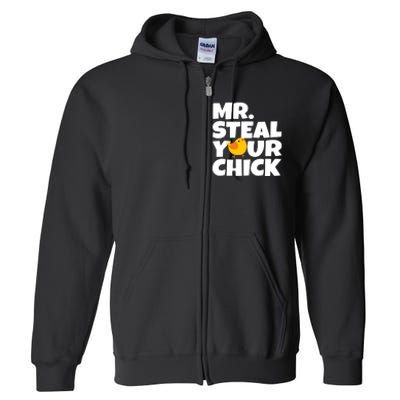 Mr Steal Your Chick Easter Chicken Egg Hunting Full Zip Hoodie