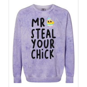 Mr. Steal Your Chick Hunting Baby Chicken Hunting Eggs Colorblast Crewneck Sweatshirt