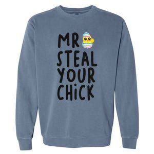 Mr. Steal Your Chick Hunting Baby Chicken Hunting Eggs Garment-Dyed Sweatshirt