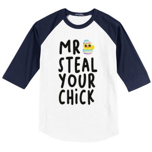 Mr. Steal Your Chick Hunting Baby Chicken Hunting Eggs Baseball Sleeve Shirt