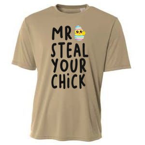 Mr. Steal Your Chick Hunting Baby Chicken Hunting Eggs Cooling Performance Crew T-Shirt