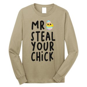 Mr. Steal Your Chick Hunting Baby Chicken Hunting Eggs Long Sleeve Shirt