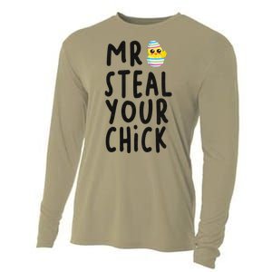 Mr. Steal Your Chick Hunting Baby Chicken Hunting Eggs Cooling Performance Long Sleeve Crew