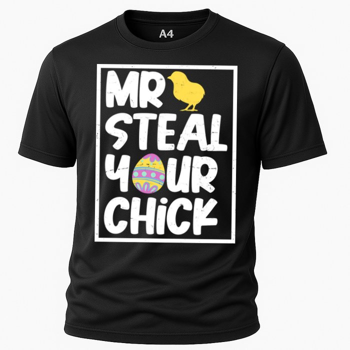 Mr Steal Your Chick Funny Chicken Egg Cooling Performance Crew T-Shirt
