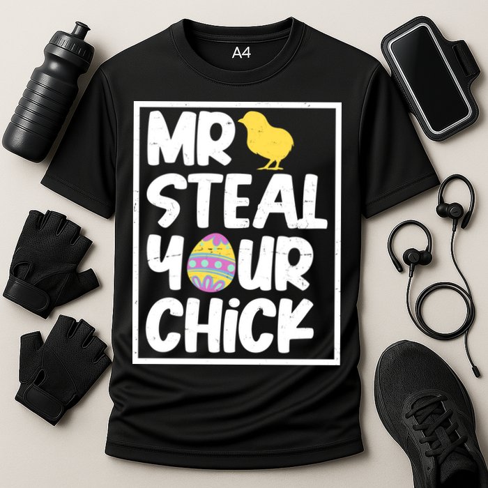 Mr Steal Your Chick Funny Chicken Egg Cooling Performance Crew T-Shirt