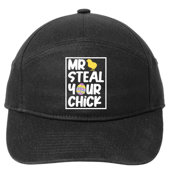 Mr Steal Your Chick Funny Chicken Egg 7-Panel Snapback Hat