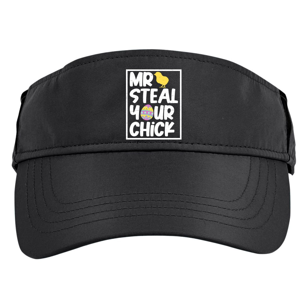 Mr Steal Your Chick Funny Chicken Egg Adult Drive Performance Visor