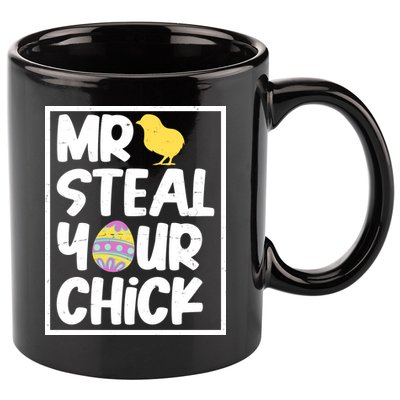 Mr Steal Your Chick Funny Chicken Egg 11oz C Handle Ceramic Mug