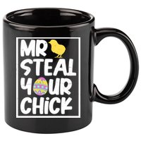 Mr Steal Your Chick Funny Chicken Egg 11oz C Handle Ceramic Mug