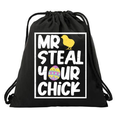 Mr Steal Your Chick Funny Chicken Egg Drawstring Bag