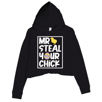 Mr Steal Your Chick Funny Chicken Egg Crop Fleece Hoodie