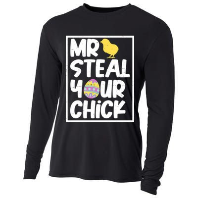 Mr Steal Your Chick Funny Chicken Egg Cooling Performance Long Sleeve Crew